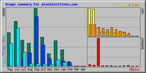 Usage summary for ptechinstitute.com